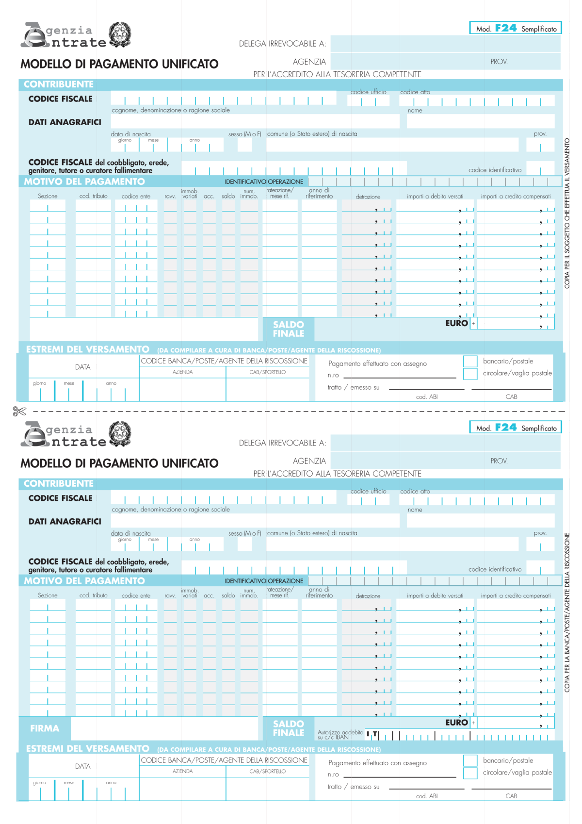 Modello F24 Soppresse 5 Causali Inps Etos Consulpro